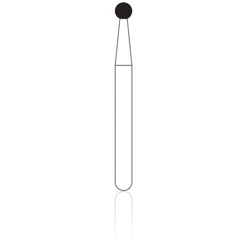 NTI Diamond Bur, FG, Round, #801-016, Fine Grit, Red, 1.6 mm, 5/Pk, F801-016 thumbnail 6