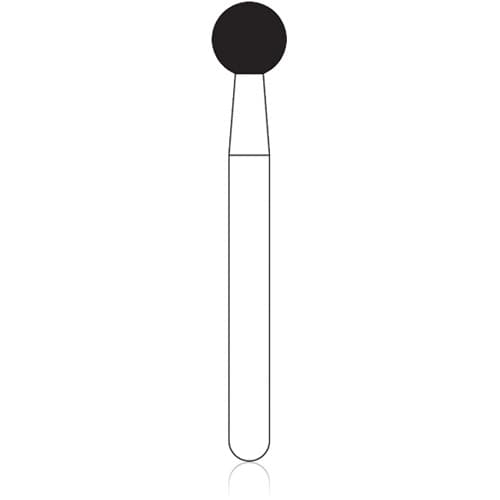 NTI Diamond Bur, FG, Round, #801, 2.9 mm, Fine, Red, 5/Pk, F801-029 thumbnail 10