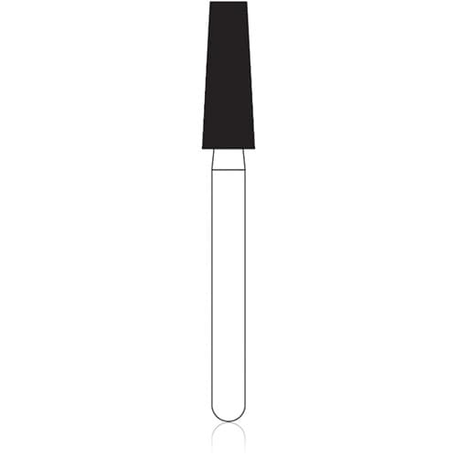 NTI Friction Grip Diamond Bur, Fine Grit, Flat End Taper, #F846-025, 2.5 mm Head Diameter, 7.0 mm Head Length, 5/Pack thumbnail 4