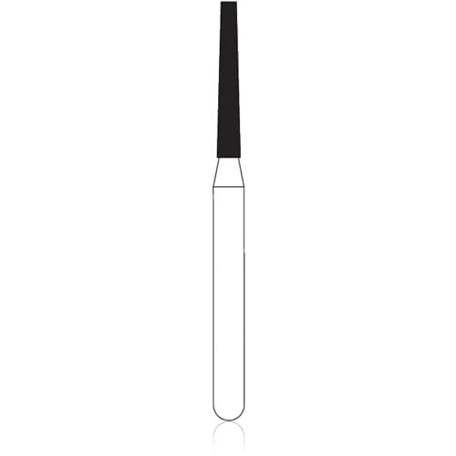 NTI Diamond Bur, FG, Taper Flat End, #F847-012, 1.2 mm, Fine, Red, 5/Pk thumbnail 5