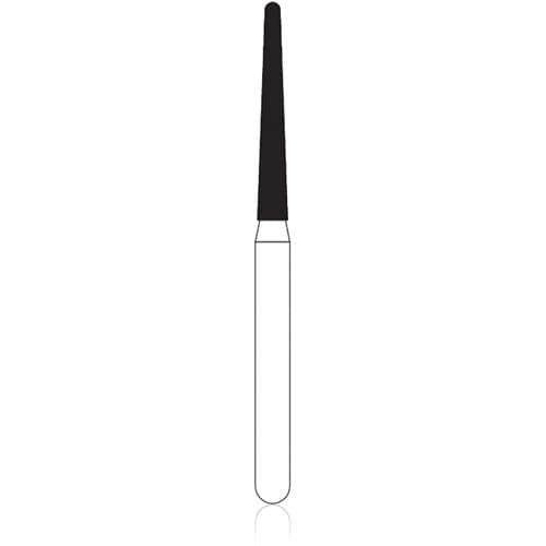 NTI Diamond Bur, FG, Round End Taper, #F850-014, 1.4 mm, Fine, Red, 5/Pk thumbnail 6