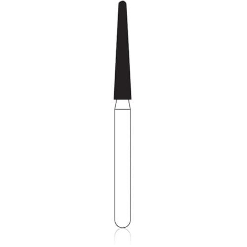 NTI FG Diamond Bur, Fine Grit, Round End Taper, #850-018, 1.8 mm Diameter, 10.0 mm Length, Friction Grip, 5/Pk, F850-018 thumbnail 5