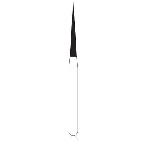 NTI Diamond Bur, Friction Grip (FG), Needle, #859-012, 1.2 mm, Fine Grit, Red, 5/Pk, F859-012 thumbnail 10
