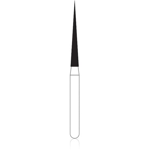 NTI® FG Diamond Bur, Fine, Long Needle, #859L-014, 1.4 mm Diameter, 11.5 mm Length, Friction Grip, 5/Pkg, F859L-014 thumbnail 5