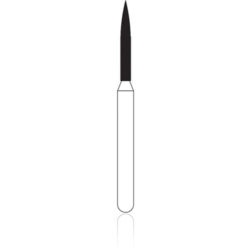 NTI Diamond Bur, FG, Flame, #862-010, 1.0 mm, Fine, Red, 5/Pk, F862-010 thumbnail 10