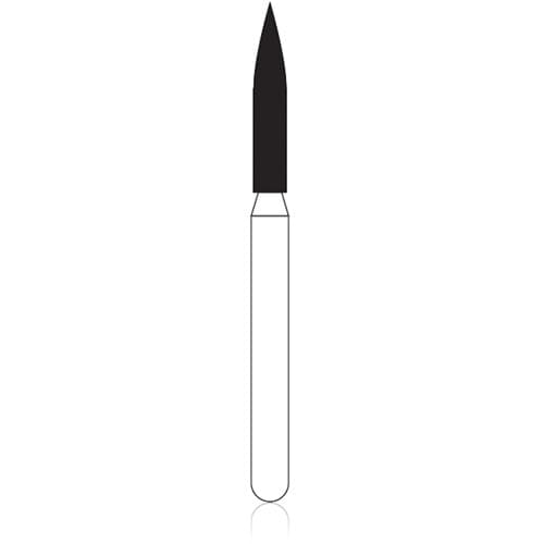 NTI Diamond Bur, FG, Flame, #862-014, Fine, Red, 1.4 mm, 5/Pk, F862-014 thumbnail 5