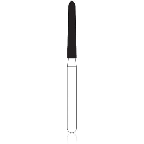 NTI Friction Grip Diamond Bur, Fine Grit, Curettage #879K-016, 1.6 mm Head Diameter, 10.0 mm Head Length, 5/Pk, F879K-016 thumbnail 4