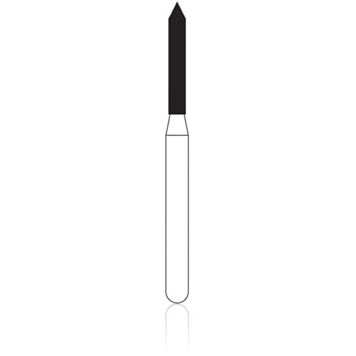 NTI Friction Grip Diamond Bur, Fine, Beveled Cylinder, #885-012, 1.2 mm Diameter, 8.0 mm Length, 5/Pkg, F885-012 thumbnail 5