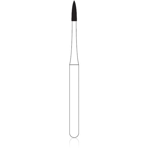 NTI Diamond Bur, FG, Flame, #889-009, 0.9 mm, Fine, Red, 5/Pk, F889-009 thumbnail 6