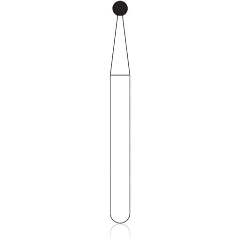 NTI Diamond Bur, FG, Round, #801, 1.2 mm, Medium Grit, Gray, 5/Pk, M801-012 thumbnail 5