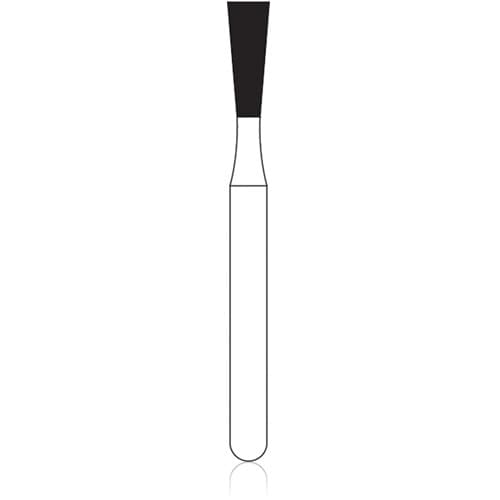 NTI Diamond Bur, FG, Medium Grit, Long Inverted Cone, #M807-018, 1.8 mm Diameter, 5.0 mm Length, 5/Pk thumbnail 4