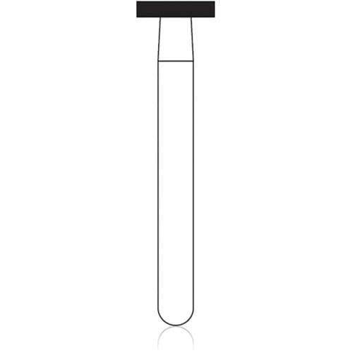 NTI® FG Diamond Bur, Medium Grit, Wheel Flat End, #818-035, 3.5 mm Diameter, 0.7 mm Length, Friction Grip, Gray, 5/Pkg, M818-035 thumbnail 3