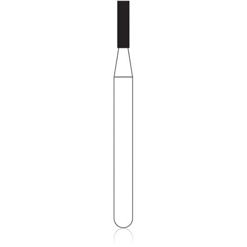 NTI FG Diamond Bur, Medium Grit, Flat End Cylinder, #835-010, 1.0 mm Diameter, 4.0 mm Length, Gray, 5/Pkg, M835-010 thumbnail 5