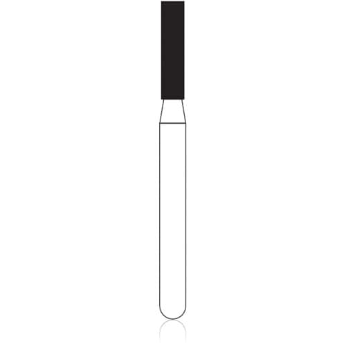 NTI Diamond Bur, FG, Cylinder Flat End, #M836-014, 1.4 mm, Medium Grit, Gray, 5/Pk thumbnail 5