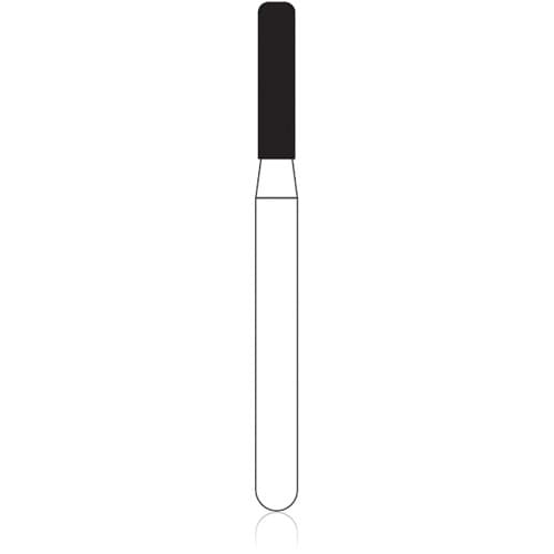 NTI Diamond Bur, Modified Shoulder Cylinder, Medium Grit, Friction Grip (FG), #M836KR-014, 1.4 mm Diameter, 6.0 mm Length, 5/Pk thumbnail 4