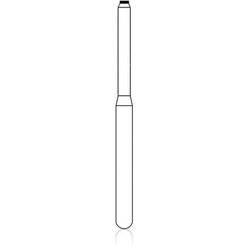 NTI FG Diamond Bur, Medium Grit, Tissue Protective End, #840-012, 1.2 mm, Gray, 5/Pkg thumbnail 4