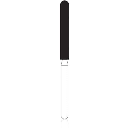 NTI HP Diamond Bur, Medium Grit, Round End Cylinder, #842R-018, 1.8 mm Diameter, 12.0 mm Length, Gray, M842R-018HP, Each thumbnail 5