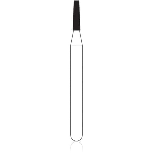 NTI Diamond Bur, FG, Medium Grit, Flat End Taper, #845-010, 1.0 mm Diameter, 4.0 mm Length, 5/Pack thumbnail 4