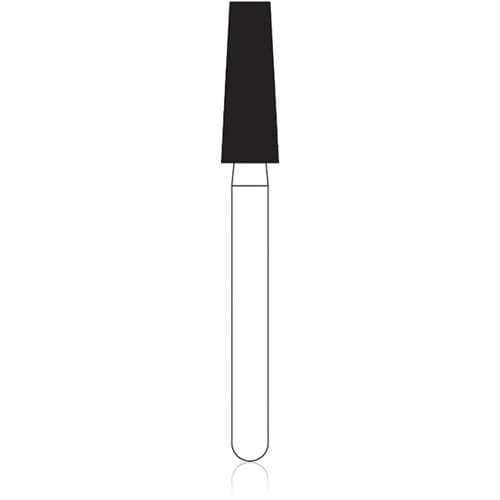 NTI HP Diamond Bur, Medium Grit, Flat End Taper, #846-025, 2.5 mm Diameter, 7.0 mm Length, M846-025HP thumbnail 4