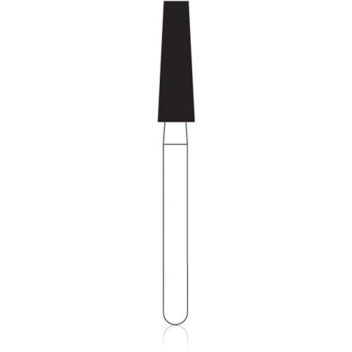 NTI HP Diamond Bur, Flat End Taper, Medium Grit, #847-025, 2.5 mm Diameter, 8.0 mm Length, M847-025HP thumbnail 4