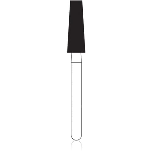 NTI HP Diamond Bur, Medium Grit, Flat End Taper, #847-033, 3.3 mm Head Diameter, 8.0 mm Head Length, Gray, M847-033HP thumbnail 3