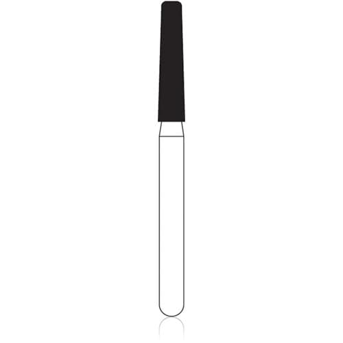 NTI Diamond Bur, FG, Medium Grit, Modified Shoulder Taper, #847KR-018, 1.8 mm Diameter, 8.0 mm Length, 5/Pkg thumbnail 5