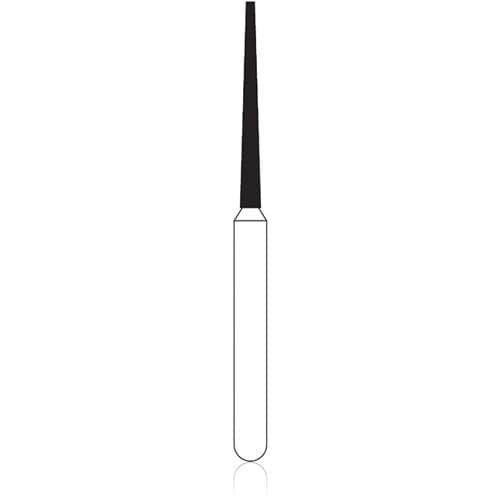 NTI Diamond Bur, FG, Flat End Taper, #M848-010, 1.0 mm, Medium Grit, Gray, 5/Pk thumbnail 6