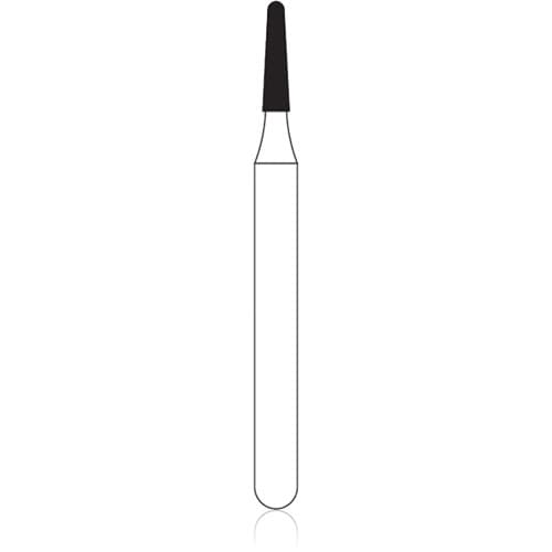 NTI Diamond Bur, Friction Grip (FG), Medium Grit, Round End Taper, #849-010, 1.0 mm Head Diameter, 4.0 mm Head Length, 5/Pack, M849-010 thumbnail 4