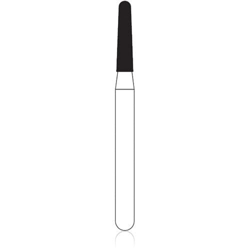 NTI Diamond Bur, FG, Round End Taper, #M855-014, 1.4 mm, Medium Grit, Gray, 5/Pk thumbnail 5