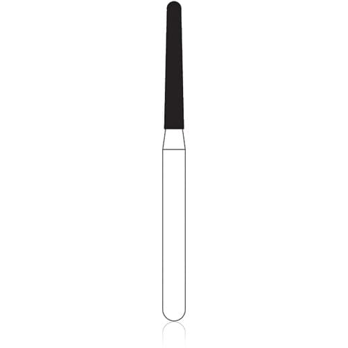 NTI Diamond Bur, FG, Long Round End Taper, #856L-014, 1.4 mm, Medium Grit, 5/Pk, M856L-014 thumbnail 5