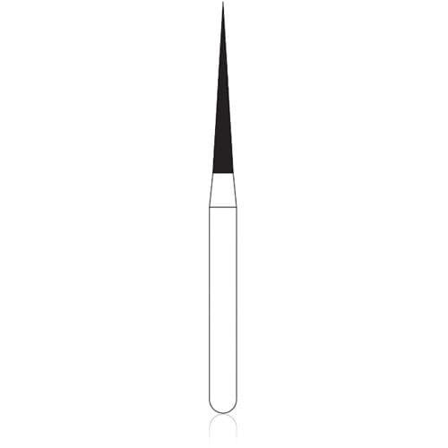 NTI Diamond Bur, Friction Grip (FG), Medium Grit, Needle Point End, #859-012, 1.2 mm Diameter, 10.0 mm Length, 5/Pk, M859-012 thumbnail 4