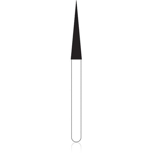 NTI HP Diamond Bur, Medium Grit, Needle Shaped, #859-018, 1.8 mm Diameter, 10.0 mm Length, Gray, M859-018HP, 1/Pk thumbnail 4