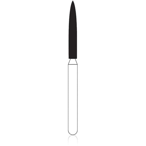 NTI Diamond Bur, Flame, Medium Grit, Friction Grip (FG), #863-014 / M863-014, 1.4 mm Diameter, 10.0 mm Length, 5/Pkg thumbnail 5