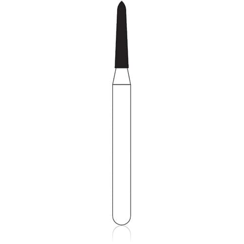 NTI® FG Diamond Bur, Medium Grit, Curettage, #877K-012, 1.2 mm Head Diameter, 6.0 mm Head Length, Friction Grip, Gray, 5/Pkg thumbnail 4