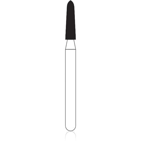 NTI FG Diamond Bur, Medium Grit, Curettage, Cone Bevel End, #878K-016, 1.6 mm Diameter, 8.0 mm Length, 5/Pk, M878K-016 thumbnail 4