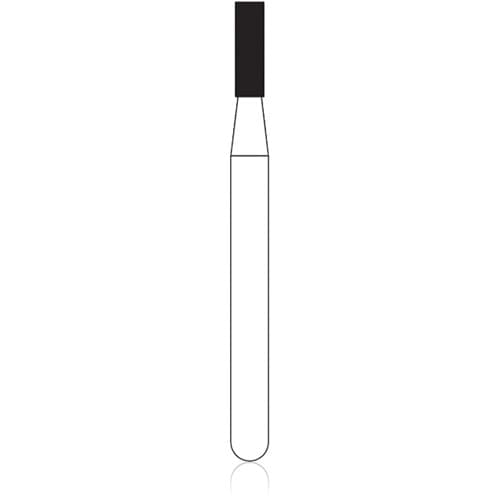 NTI Diamond Bur, FG, Super Coarse, Flat End Cylinder, #835-012, 1.2 mm Diameter, 4.0 mm Length, Black, 5/Pkg, SC835-012 thumbnail 5