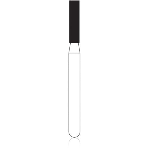 NTI FG Diamond Bur, Super Coarse, Flat End Cylinder, Short Shank, #836-014, 1.4 mm Diameter, 6.0 mm Length, 5/Pkg, SC836-014M thumbnail 5