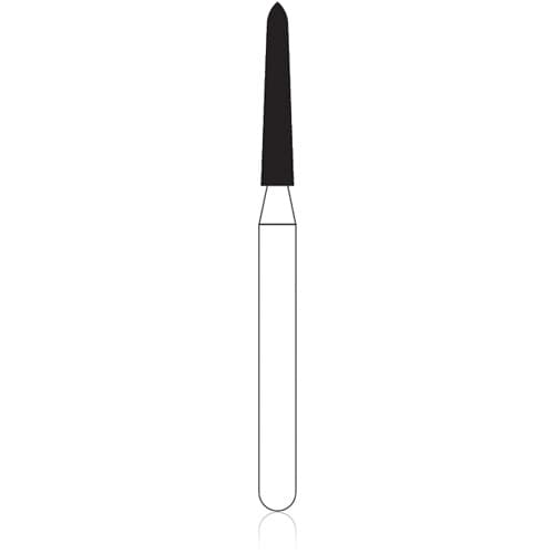 NTI FG Diamond Bur, Super Coarse, Curettage, #878K-014, 1.4 mm Diameter, 8.0 mm Length, Friction Grip, Gold Pack, 50/Pkg, SC878K-014G thumbnail 2