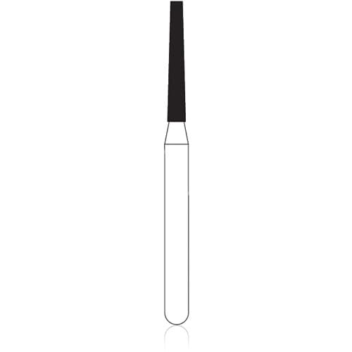 NTI Diamond Bur, Friction Grip (FG), Super Coarse, Beveled Cylinder, #879-012, 1.2 mm Diameter, 10.0 mm Length, 5/Pkg, SC879-012 thumbnail 5