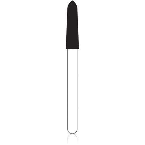 NTI® FG Diamond Bur, Super Coarse, Curettage, Cone Bevel End, #879K-021, 2.1 mm Diameter, 10.0 mm Length, Friction Grip, Black, 5/Pkg thumbnail 4