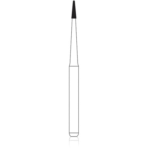 NTI T.D.F. Series Diamond Bur, Super Fine, TDF3, #132-008, FG, 0.8 mm x 3.0 mm, Yellow, 5/Pkg, SF132-008 thumbnail 3