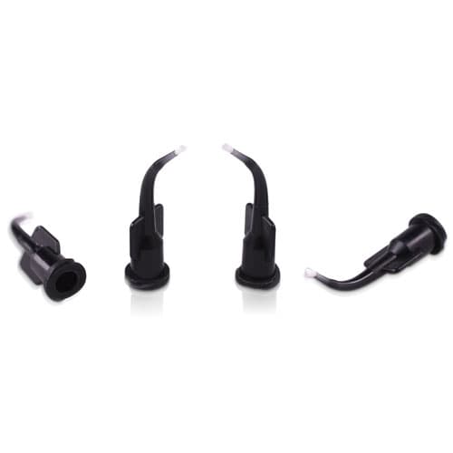 Pac-Dent iFlo EZVisc Curved Delivery Tips with Adjustable Brush, Black, 22 Gauge, 100/Pk, 1169 thumbnail 9