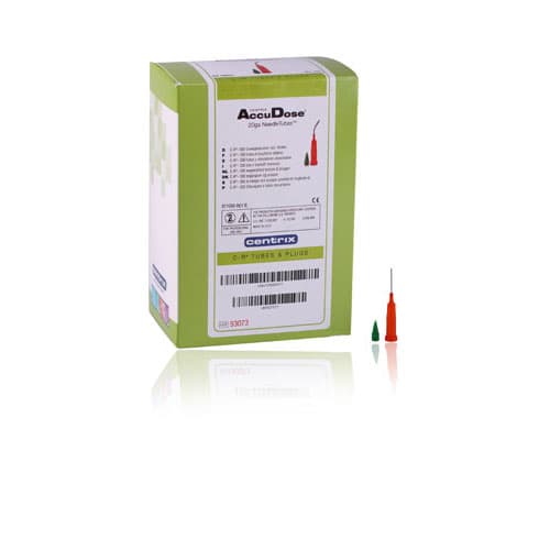 AccuDose NeedleTubes, 20 Gauge, PhotoBloc Orange, Bendable Stainless Steel, 500/Pk, 290033 thumbnail 7