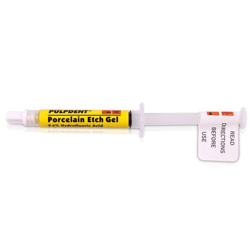 Porcelain Etch Gel, 9.6% Hydrofluoric Acid, Syringe Refill, 3 mL, Yellow, 1/Pk, PEG-3 thumbnail 15