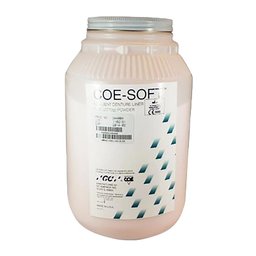 Coe-Soft Resilient Denture Reline Material, Self-Cure, Powder Refill, 5 lb, Pink, 344004 thumbnail 8