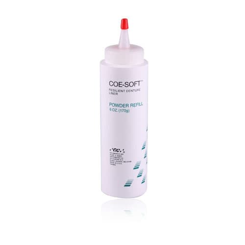 COE-Soft Resilient Denture Reline Material, Powder Refill, 5.5 oz Bottle, Pink, 344022 thumbnail 10