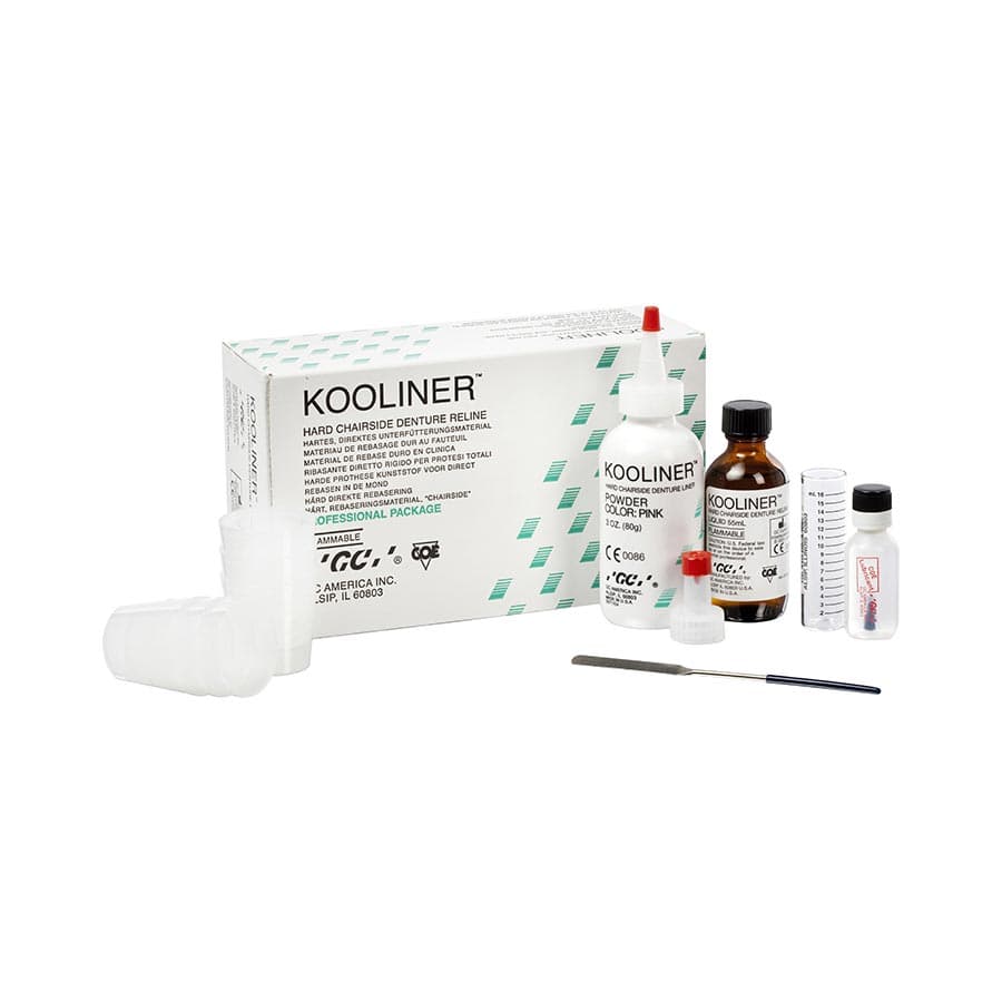 Kooliner Hard Denture Reline Material, Professional Package, 3 oz Powder, 2 oz Liquid, Pink, 345001 thumbnail 18