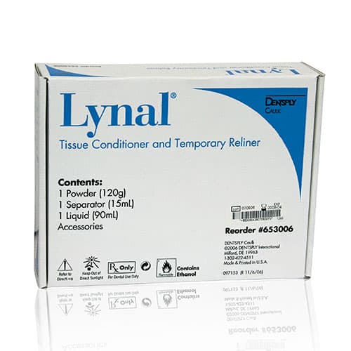 Lynal Tissue Conditioner & Temporary Reliner, Standard Package, 120 g Powder / 90 ml Liquid / 15 ml Separator, 653006 thumbnail 10