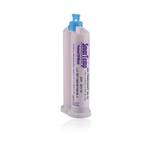 SmarTemp Provisional Crown & Bridge Material, Ultra Light A1, 50 mL Split Cartridge Refill with 10 Mixing Tips, S337 thumbnail 2