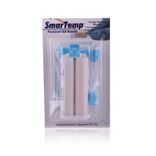 SmarTemp Provisional Crown & Bridge Resin, Light A2, 50 ml Split Cartridge with 10 Mixing Tips, S340 thumbnail 17